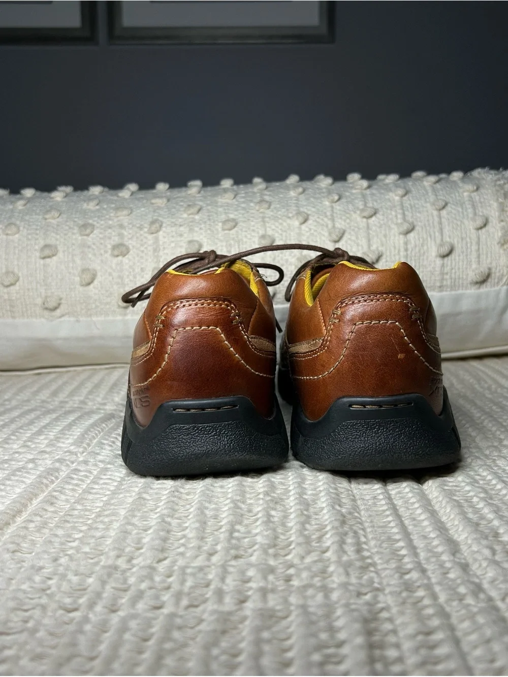 Rockport XCS Brown Leather Lace-Up Casual Shoes